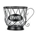 Coffee Pod Holder Mug Shape MultiUse K Cup Holder Kcup Storage Organizer for Counter Coffee Bar Black