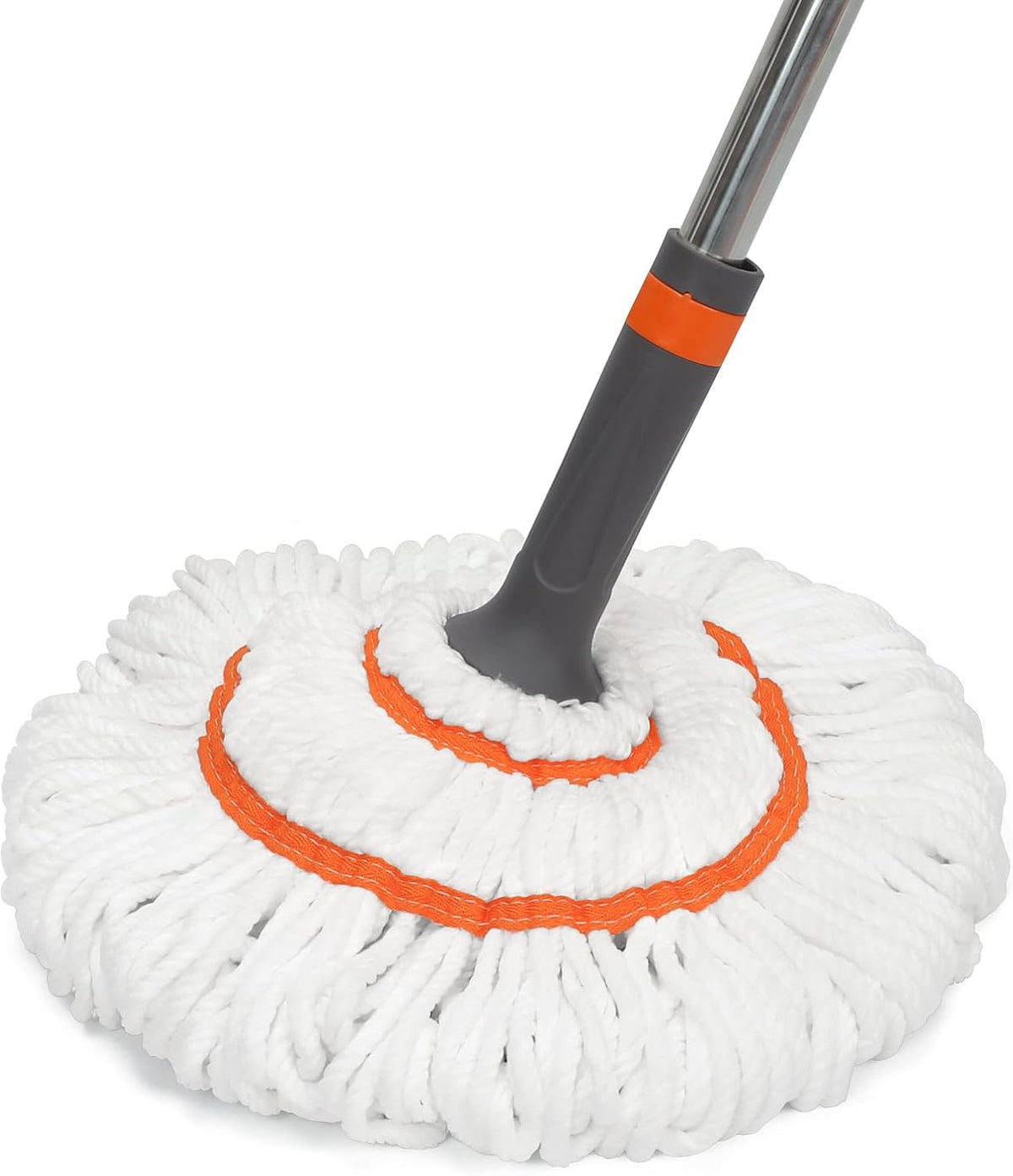 Self-Wringing Mop for Hardwood Floors, Twist Mops for Floor Cleaning with 55” Long Handle, Kitchen/Bathroom Mop with Top Sourcing Pad