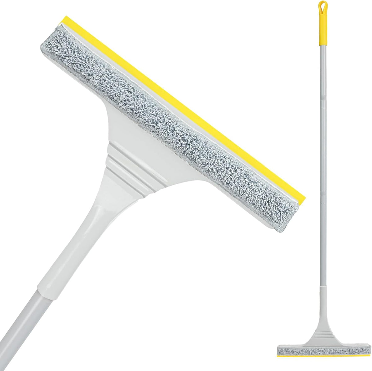 2-in-1 Window Cleaning Squeegee Kit, 42" Car Window Squeegee for Window Cleaning, Window Washing Kit with Extension Pole Household Squeegees