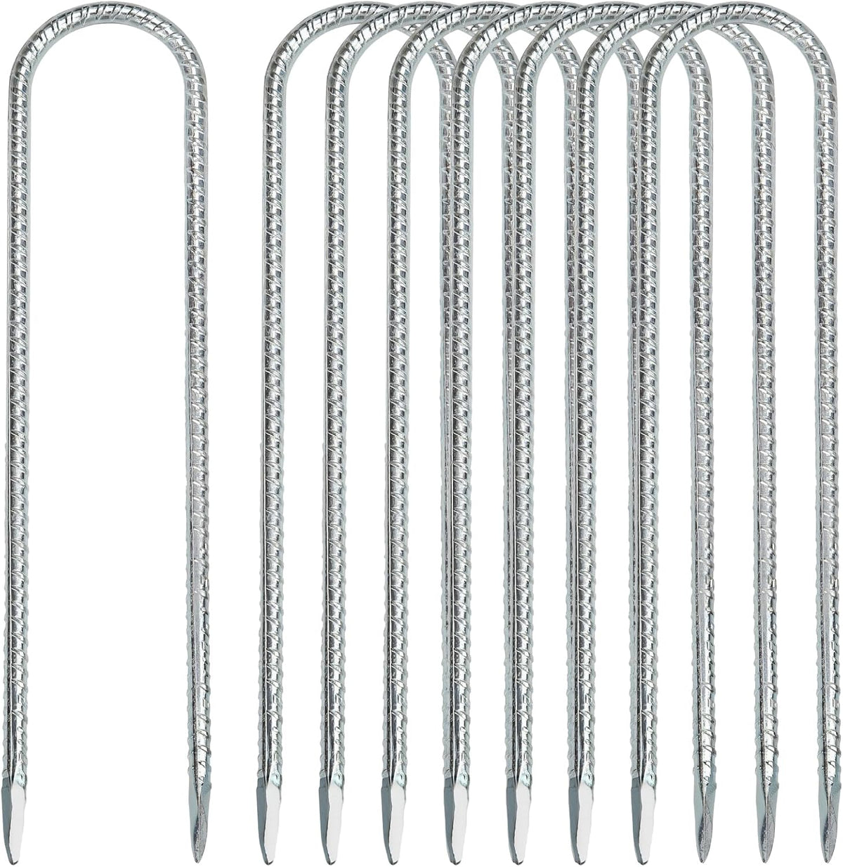 Trampoline Stakes, Trampoline Anchors High Wind 12inch Trampoline Ground Anchors Heavy Duty Ground Stakes Galvanized Steel Trampoline Accessories