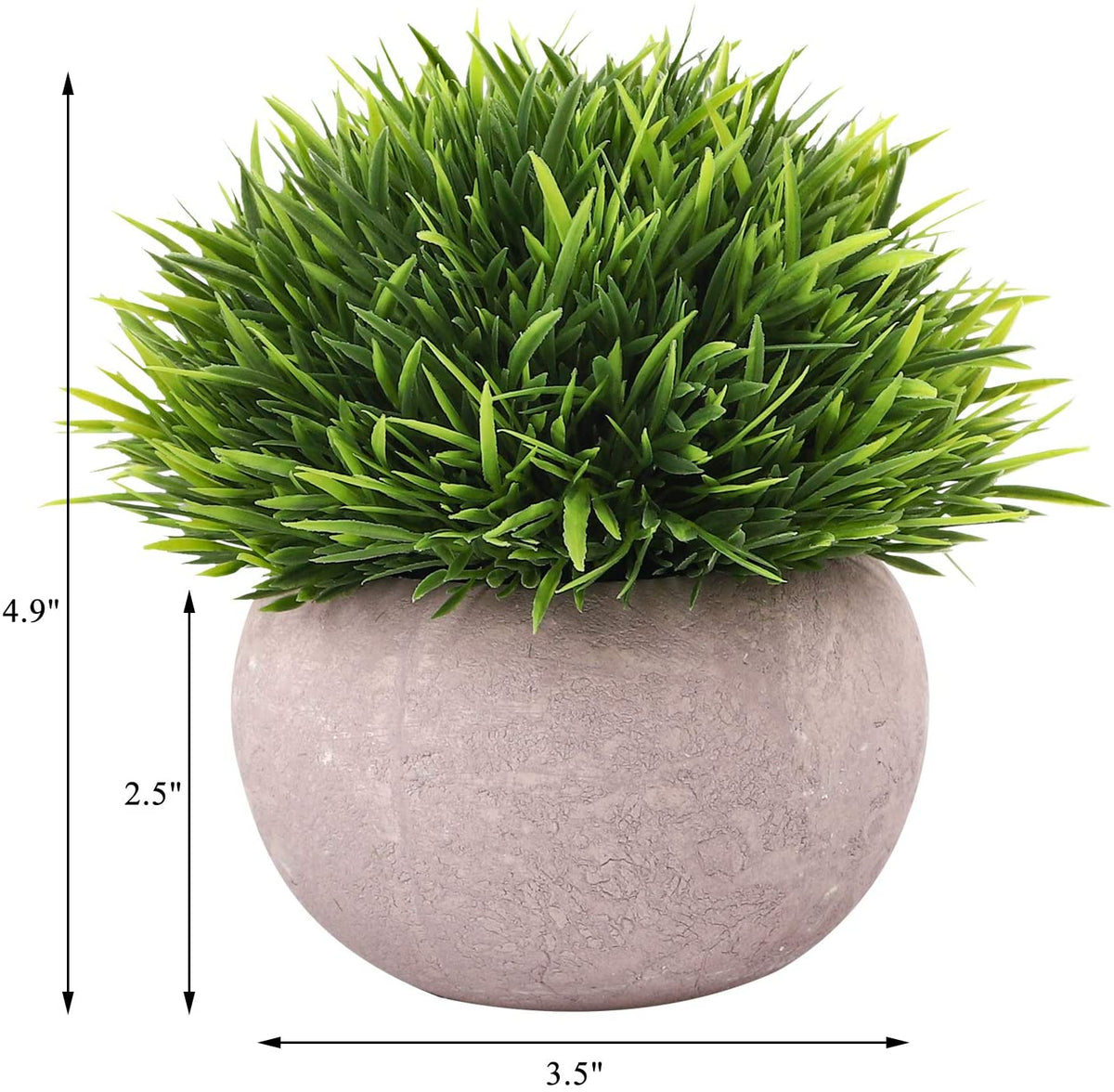 4 Packs Artificial Mini Potted Plants Plastic Faux Topiary Shrubs Fake Plants for Room Office Desk Decoration