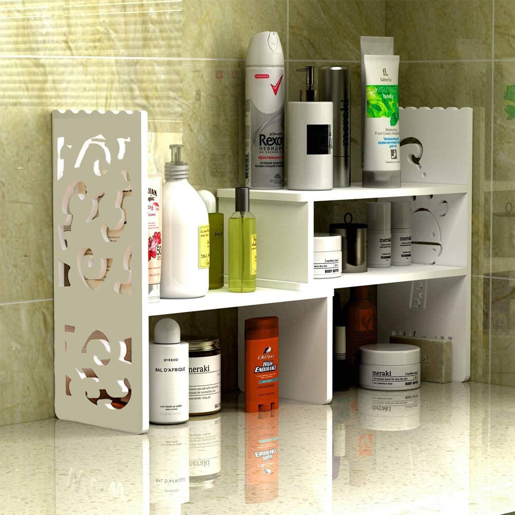 Small Bookshelf for Desktop Storage, Mini Narrow Desk White Versatility Organizers for Women, Kids, Men for Office Decor Accessories