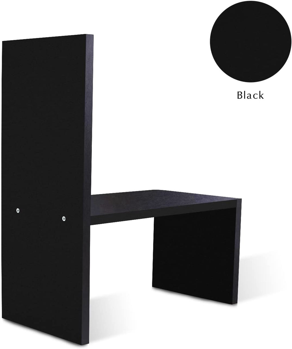 Desktop Organizer Office Storage Rack Adjustable Wood Display Shelf | Birthday Gifts - Toy - Home Decor | - Free Style Rotation Display - True Natural Stand Shelf Black