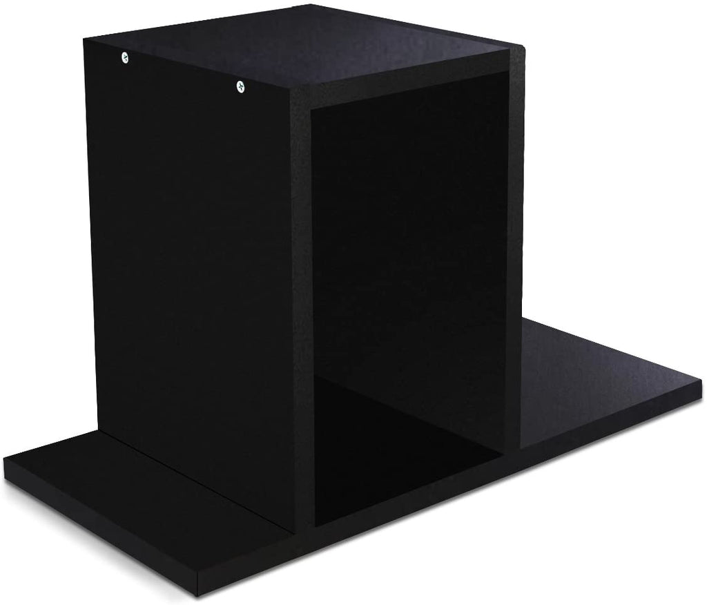 Desktop Organizer Office Storage Rack Adjustable Wood Display Shelf | Birthday Gifts - Toy - Home Decor | - Free Style Rotation Display - True Natural Stand Shelf Black