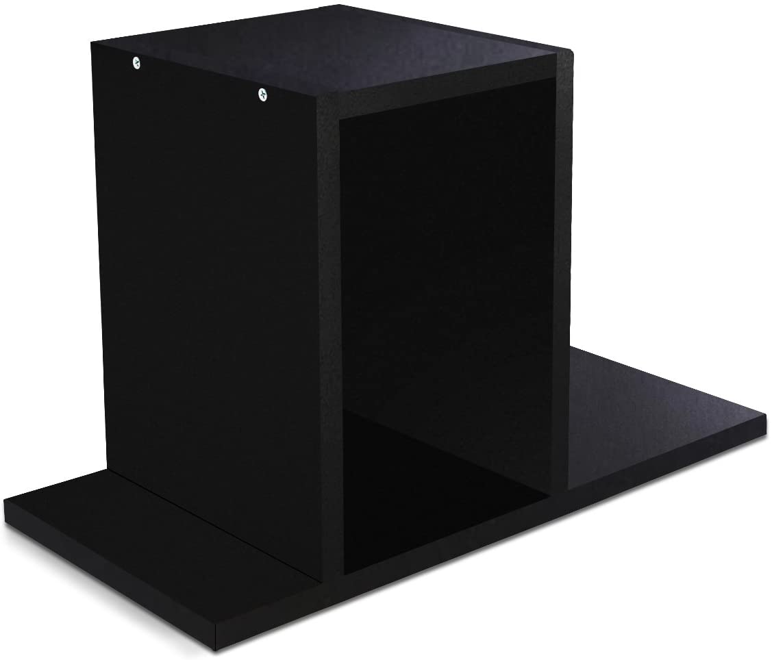 Desktop Organizer Office Storage Rack Adjustable Wood Display Shelf | Birthday Gifts - Toy - Home Decor | - Free Style Rotation Display - True Natural Stand Shelf Black