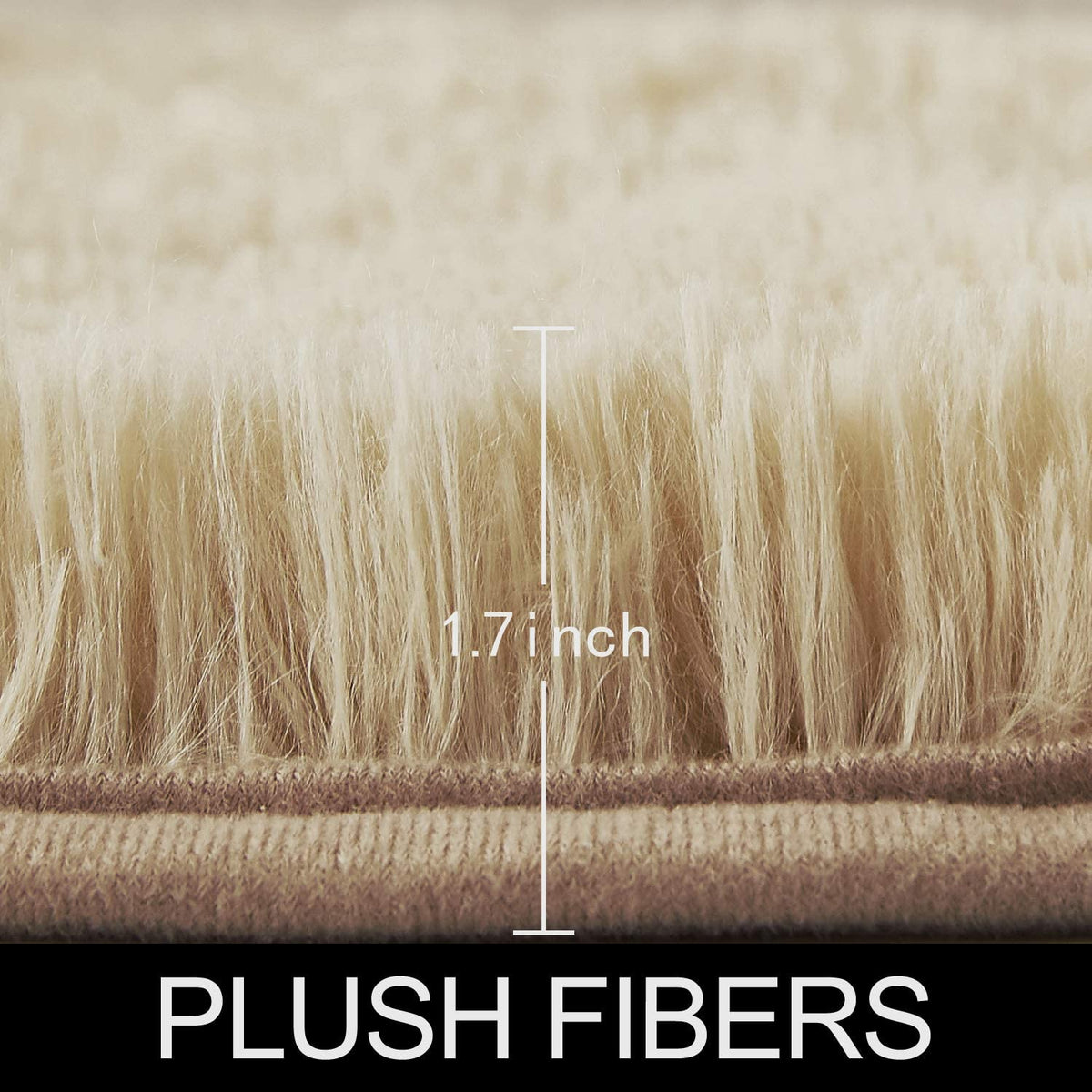 Beige Round Rug for Bedroom,Fluffy Circle Rug for Kids Room,Furry Carpet for Teen's Room,Shaggy Circular Rug for Nursery Room