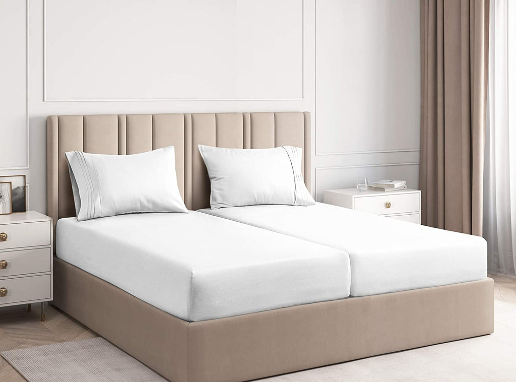 3 Piece - College Dorm Room Bed Sheets - Hotel Luxury Bed Sheets - Extra Soft Sheets - Deep Pockets - Easy Fit - Breathable & Cooling Sheets – Bed Sheets White
