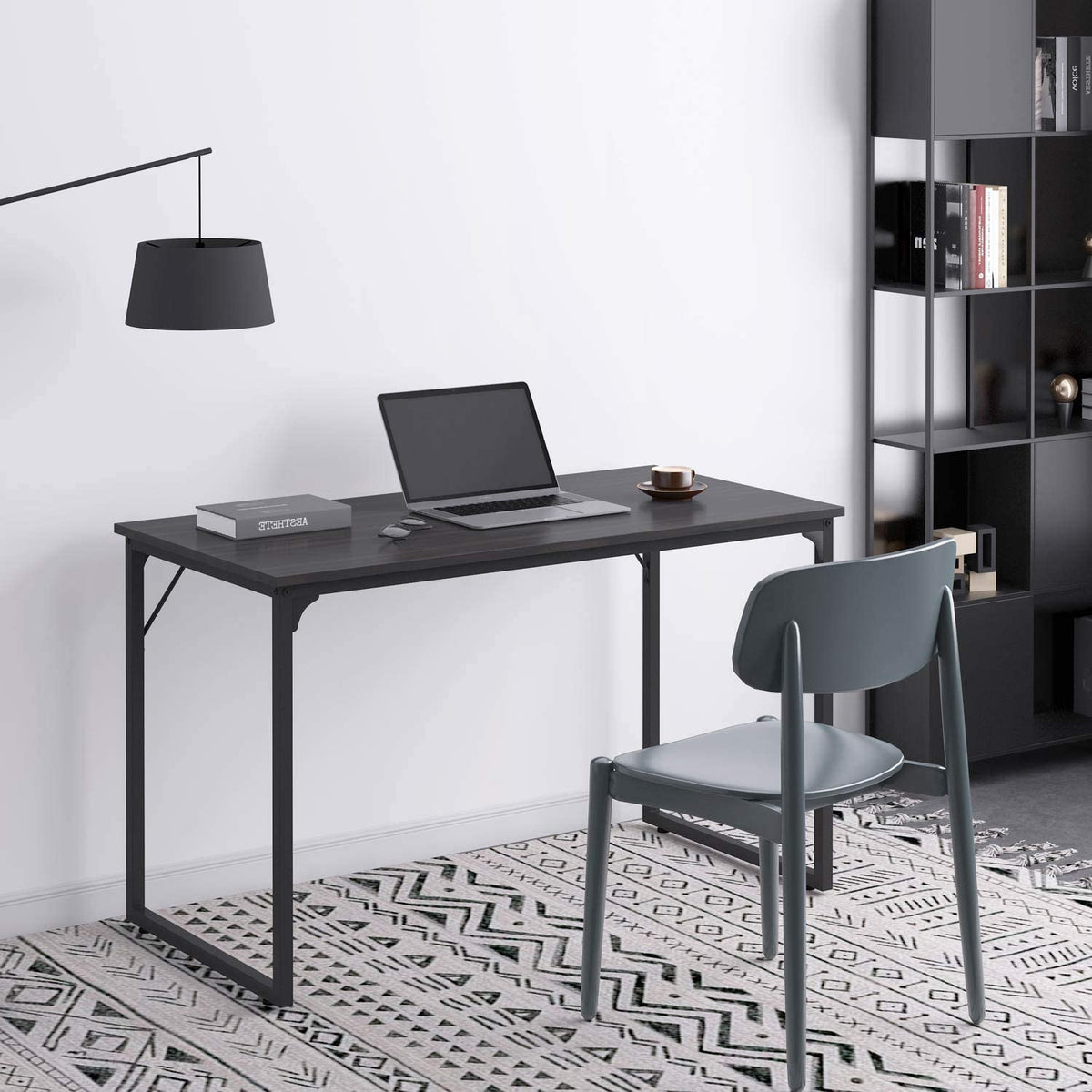 Computer Small Student School Writing Desk 31 inch,Work Home Office Desk for Small Space, Study Kids Black Desk