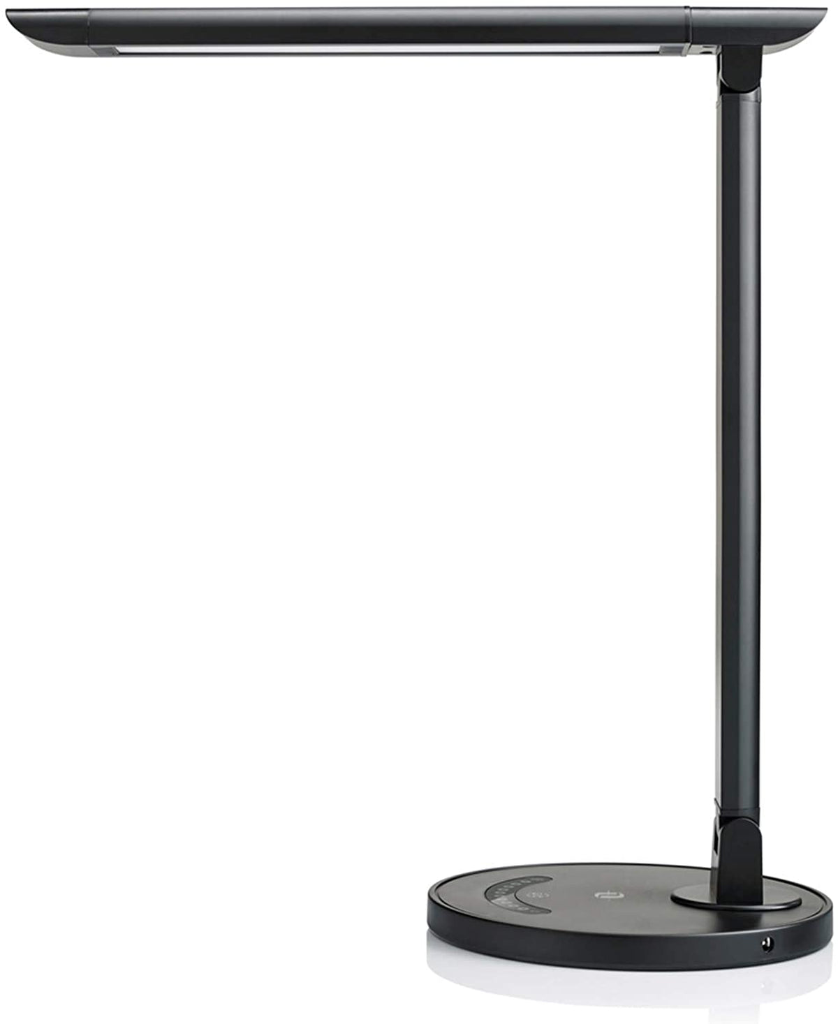 TT-DL13B LED Desk Lamp Eye-caring Table Lamps, Dimmable Office Lamp with USB Charging Port, Touch Control, 12W, 5 Color Modes, Philips EnabLED Licensing Program (Black)