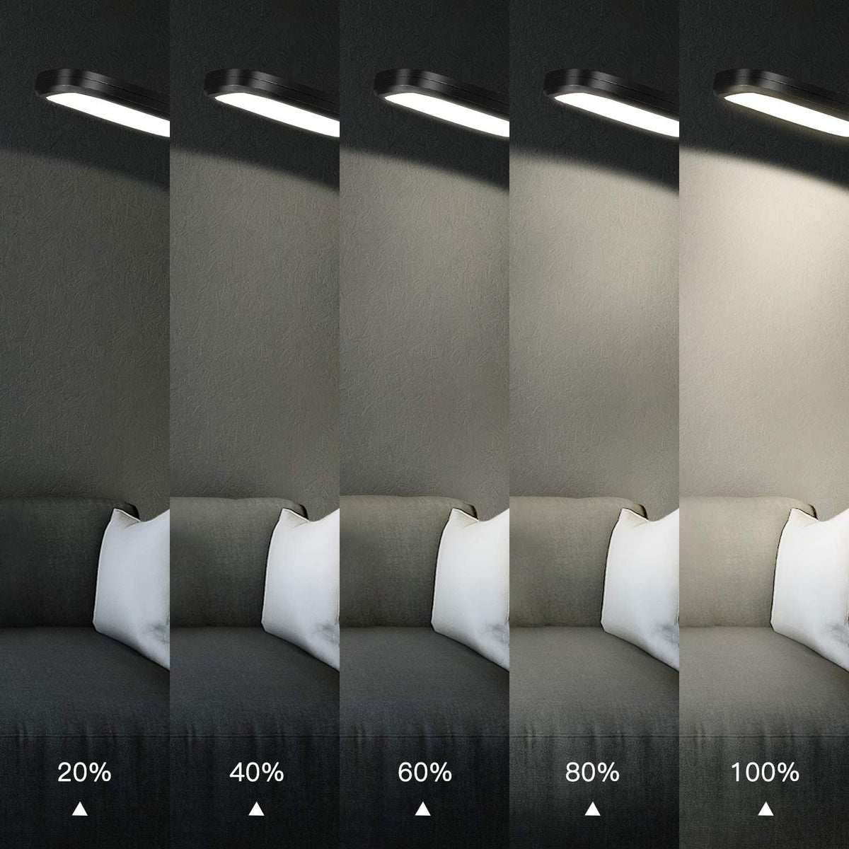 LED Floor Lamp with 5 Brightness Levels & 3 Color Temperatures, 1815 Lumens, Adjustable LED Floor Light, Dimmable Reading Standing Lamp for Sewing Living Room Bedroom Office