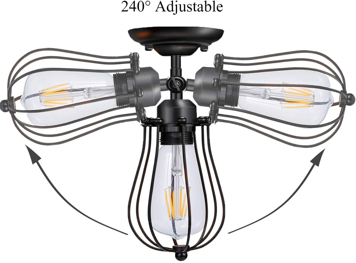 Wire Cage Wall Sconce Licperron Adjustable Industrial Wall Sconce 2 Pack Vintage Style Bedroom Garage Porch Mirror